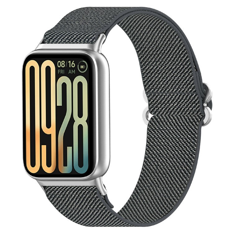 Replacement Strap for Xiaomi Smart Band 9 Pro / 8 Pro / Redmi Watch 5 / 4 Adjustable Elastic Nylon Watch Band - Dark Grey