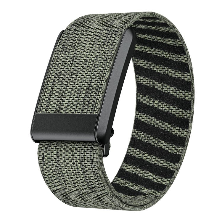 For WHOOP 4.0 Fitness Tracker Wrist Band Elastic Adjustable Strap - Grey+Green