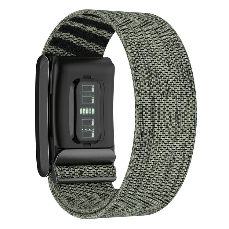 For WHOOP 4.0 Fitness Tracker Wrist Band Elastic Adjustable Strap - Grey+Green