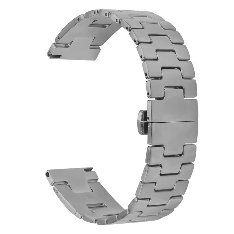 For Xiaomi Watch S2 46mm / 42mm Replacement Strap H Type Metal Watch Band - Titanium