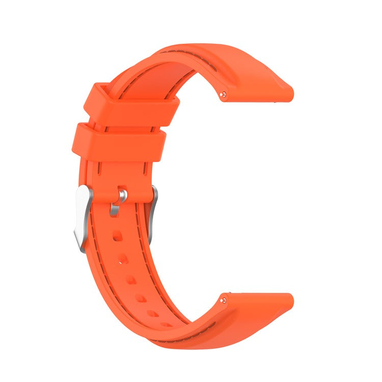 20mm Silicone Watchband Wrist Strap Replacement for Samsung Galaxy Watch4 Classic 46mm 42mm/Watch4 44mm 40mm/Galaxy Watch3 41mm/Amazfit GTS2 - Orange