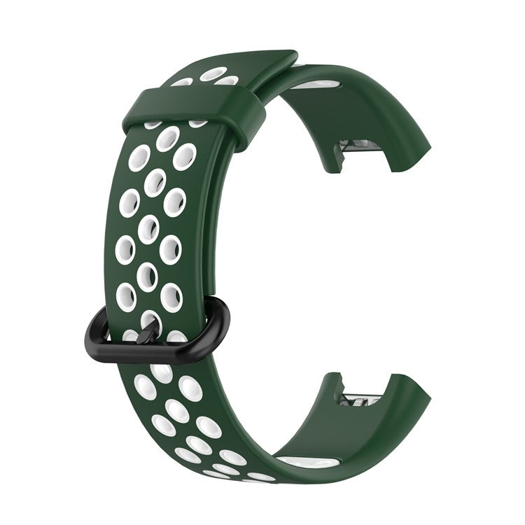 Bi-color Silicone Smart Watch Band for Xiaomi Redmi Watch / Mi Watch Lite - Green/White