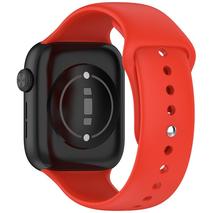 For Honor Watch 5 Silicone Watch Band Reverse Buckle Wrist Strap - Red