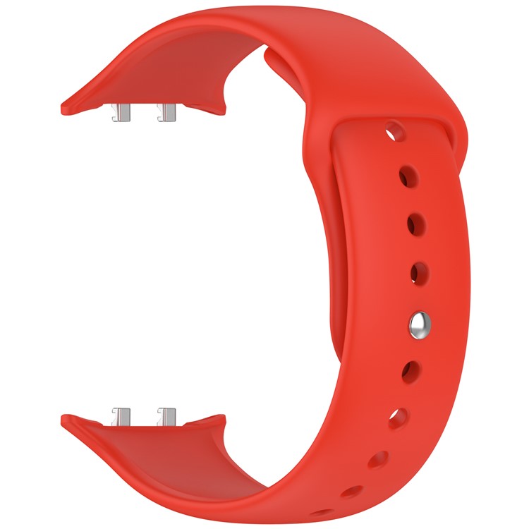 For Honor Watch 5 Silicone Watch Band Reverse Buckle Wrist Strap - Red