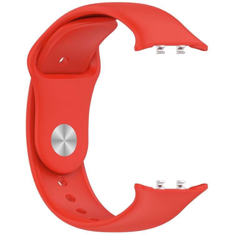For Honor Watch 5 Silicone Watch Band Reverse Buckle Wrist Strap - Red