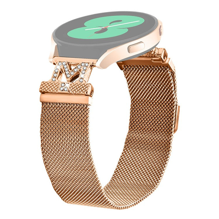 M-Type Milanese Bands For Garmin D2 Air X10 / Bounce Stainless Steel Metal Strap - Rose Gold