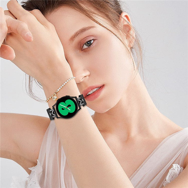 M-Type Milanese Bands For GarminMove Luxe / Garmin Vivomove Luxe Stainless Steel Metal Strap - Black