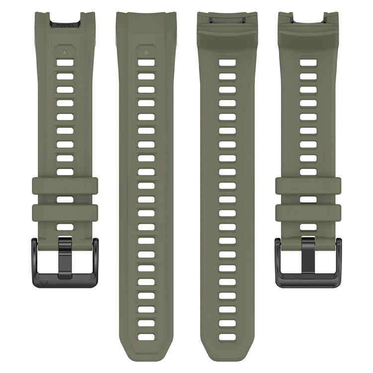 22mm Silicone Strap For Garmin Instinct 3 Solar / Instinct 3 AMOLED 45mm Replacement Watch Band - Army Green