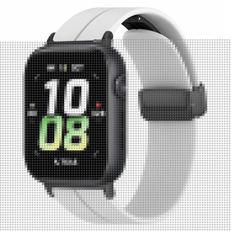 For Honor Watch 5 Bands Silicone Watch Strap with Magnetic Folding Clasp - White