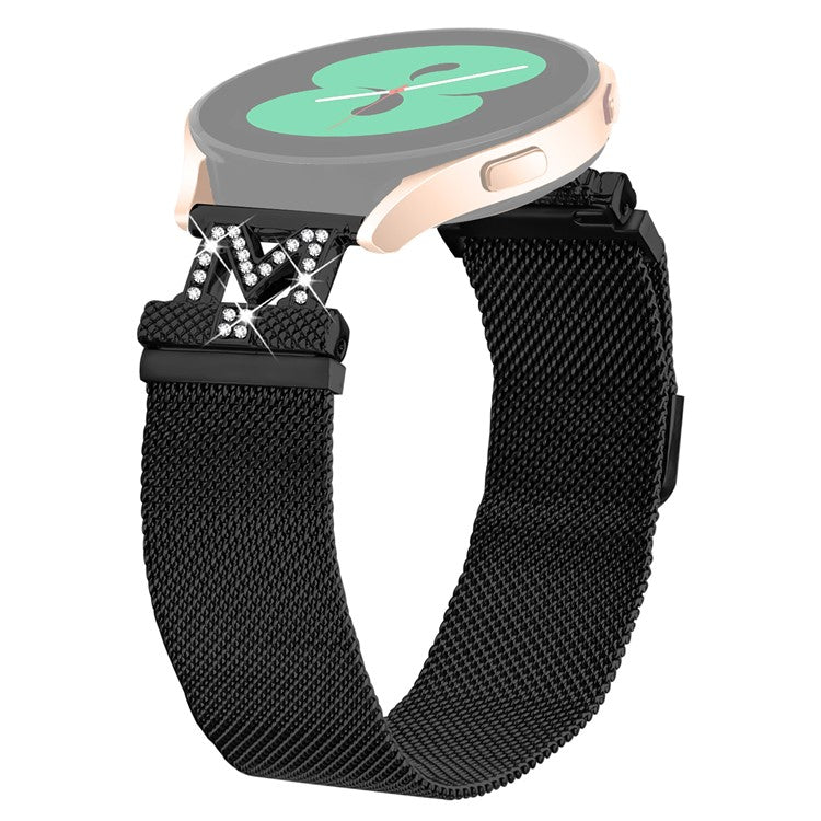 M-Type Milanese Bands for Huami Amazfit GTR Mini Stainless Steel Metal Strap - Black