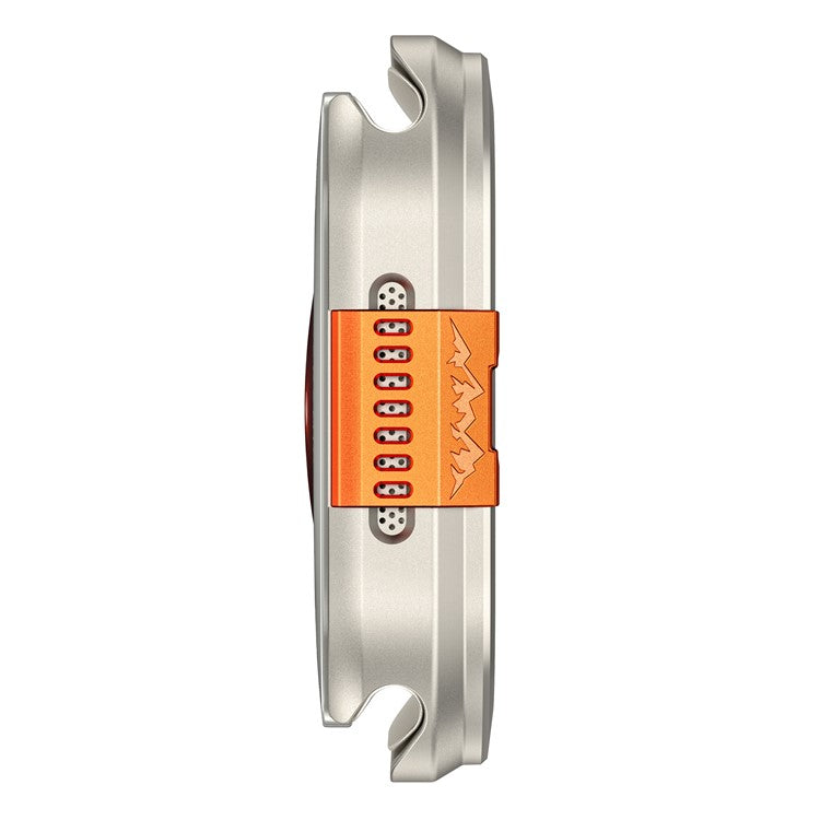 For Apple Watch Series 10 46mm Protective Case Drop Proof Metal + PC Watch Case Cover - Titanium