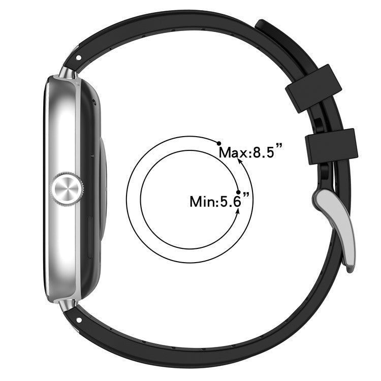 Silicone Watchband for Xiaomi Redmi Watch 5 / Watch 4 / Smart Band 9 Pro / 8 Pro Adjustable Wrist Strap - Navy Blue