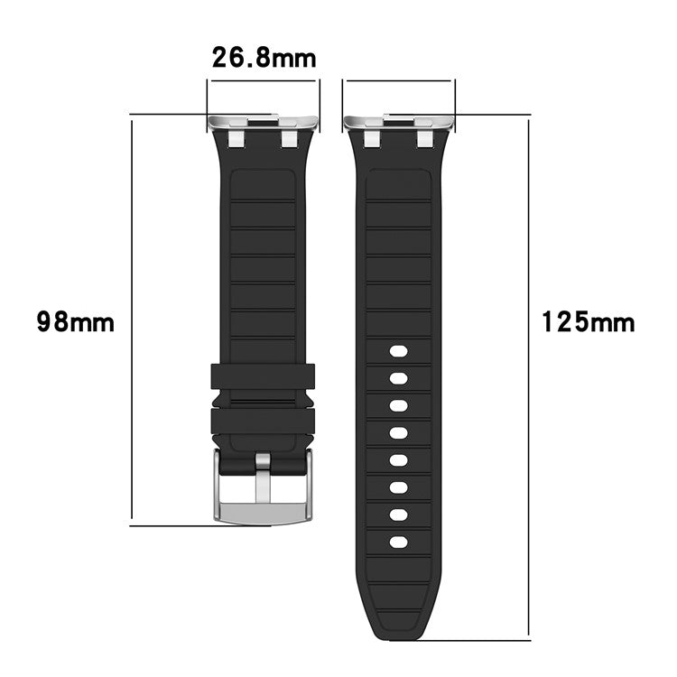 Silicone Watchband for Xiaomi Redmi Watch 5 / Watch 4 / Smart Band 9 Pro / 8 Pro Adjustable Wrist Strap - Navy Blue