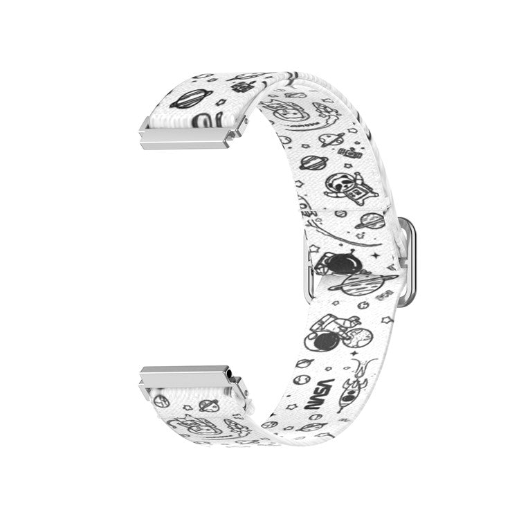 Pattern Printed Adjustable Nylon Smart Watch Replacement Strap Watchband 22mm for Samsung Galaxy Watch 46mm/Watch3 45mm - Universe