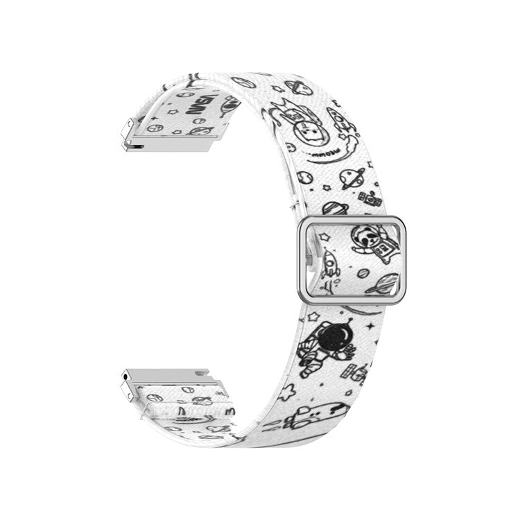 Pattern Printed Adjustable Nylon Smart Watch Replacement Strap Watchband 22mm for Samsung Galaxy Watch 46mm/Watch3 45mm - Universe