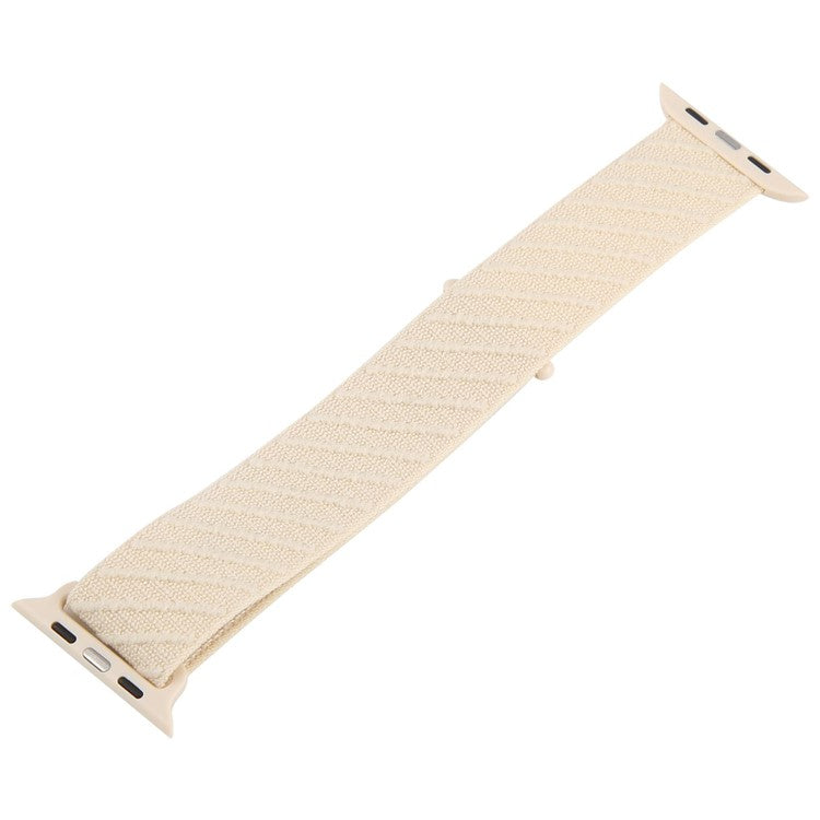 Watch Band For Apple Watch Series 10 Ultra 9 8 7 SE 6 5 4 3 2 1 46mm 49mm 45mm 44mm 42mm Nylon Sport Loop Strap - Starlight