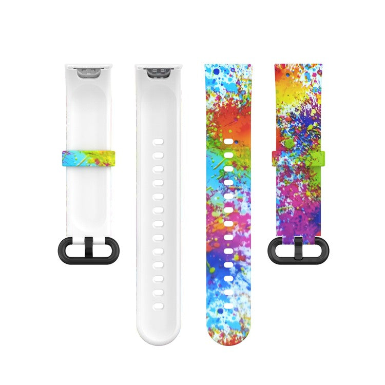 Pattern Printed Watchband Silicone Adjustable Smart Watch Strap for Xiaomi Redmi Watch / Mi Watch Lite - Colorful Print