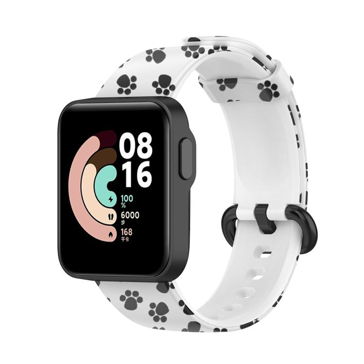Pattern Printed Watchband Silicone Adjustable Smart Watch Strap for Xiaomi Redmi Watch / Mi Watch Lite - Paw