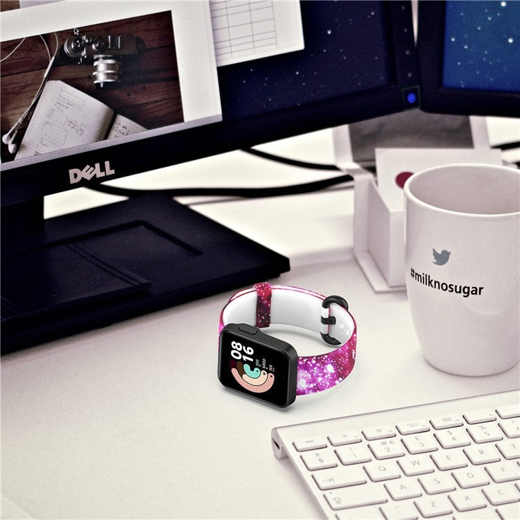 Pattern Printed Watchband Silicone Adjustable Smart Watch Strap for Xiaomi Redmi Watch / Mi Watch Lite - Paw