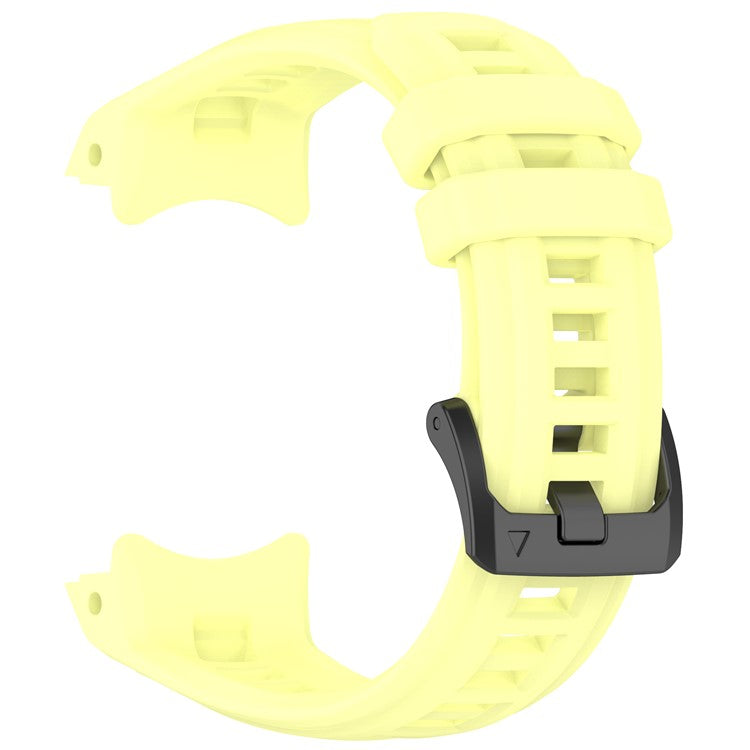 For Garmin Instinct E 45mm Smartwatch Band Breathable Sports Silicone Strap - Yellow