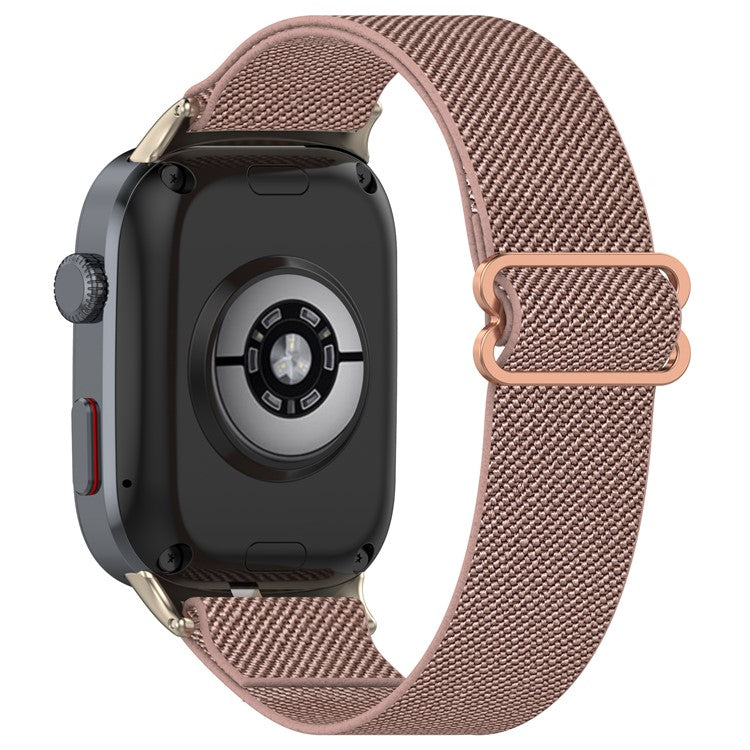 For Huawei Watch D2 Watch Band Nylon Braided Elastic Slide-Lock Clasp Breathable Strap - Rose Pink