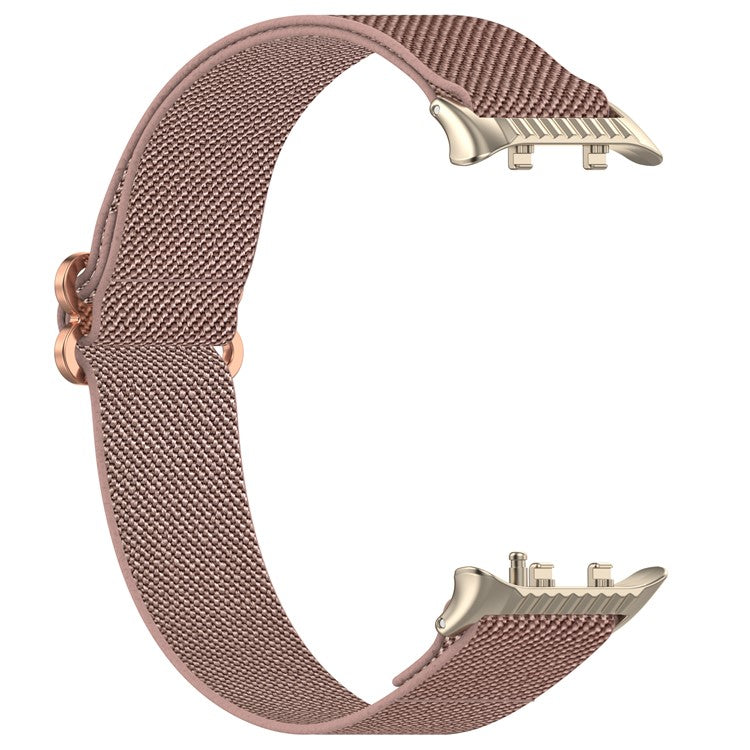 For Huawei Watch D2 Watch Band Nylon Braided Elastic Slide-Lock Clasp Breathable Strap - Rose Pink