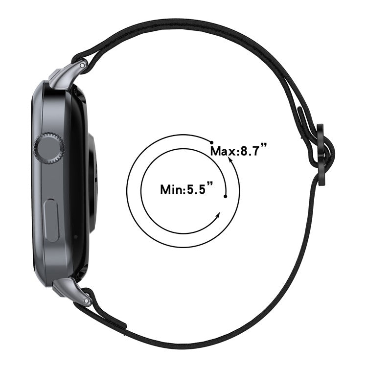 For Huawei Watch D2 Watch Band Nylon Braided Elastic Slide-Lock Clasp Breathable Strap - Rose Pink