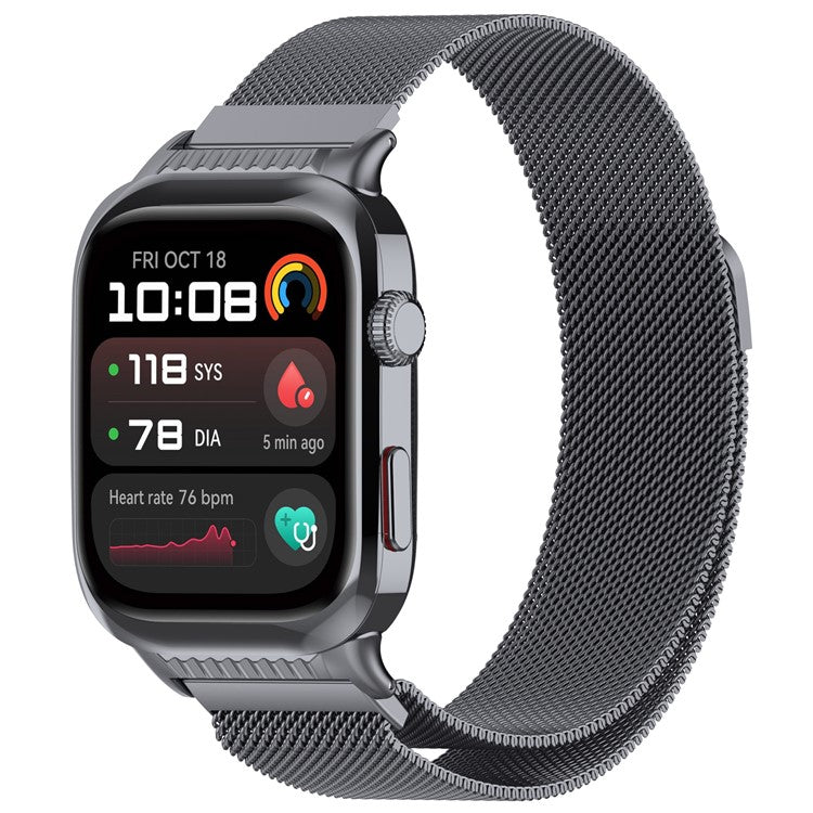 For Huawei Watch D2 Watch Band Magnetic Milanese Loop Stainless Steel Strap - Grey