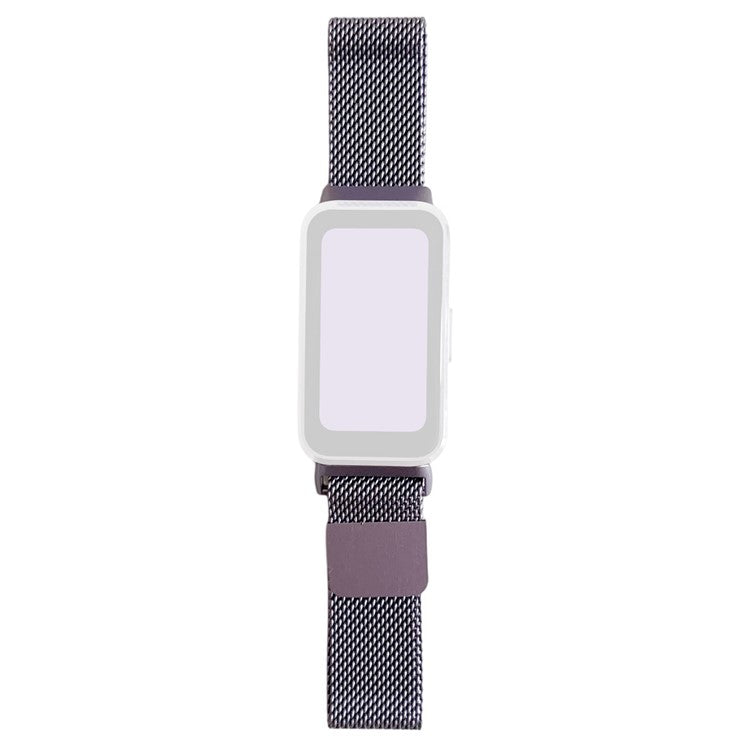 Watch Band For Huawei Band 10 / 9 / 8 Gradient Milanese Loop Stainless Steel Strap - Purple
