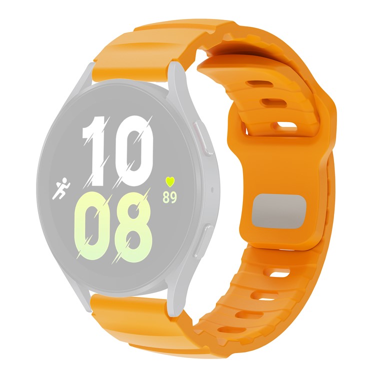 For Huawei Watch GT 5 46mm Fluorubber Strap 22mm Universal Adjustable Watch Band - Yellow