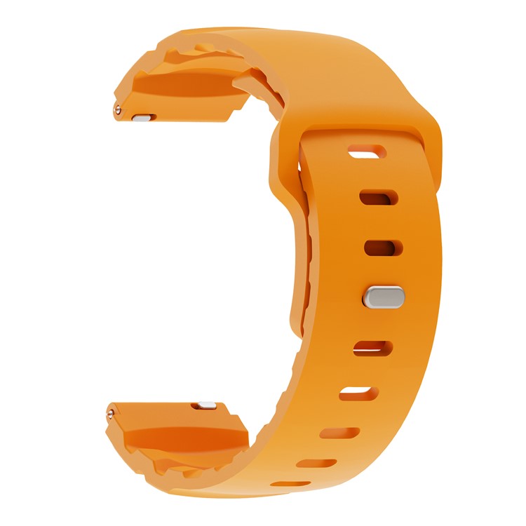 For Huawei Watch GT 5 46mm Fluorubber Strap 22mm Universal Adjustable Watch Band - Yellow