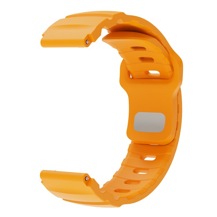 For Huawei Watch GT 5 46mm Fluorubber Strap 22mm Universal Adjustable Watch Band - Yellow