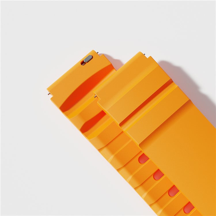 For Huawei Watch GT 5 46mm Fluorubber Strap 22mm Universal Adjustable Watch Band - Yellow