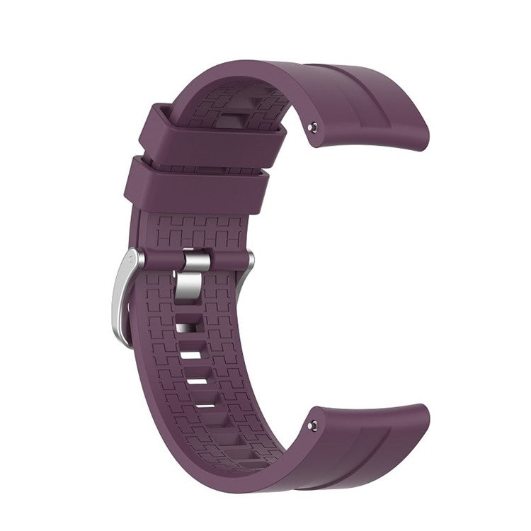 Silicone Smart Watch Band Replacement Adjustable Strap 20mm for Honor Watch ES - Dark Purple