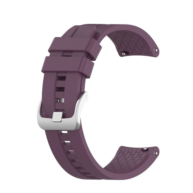 Silicone Smart Watch Band Replacement Adjustable Strap 20mm for Honor Watch ES - Dark Purple
