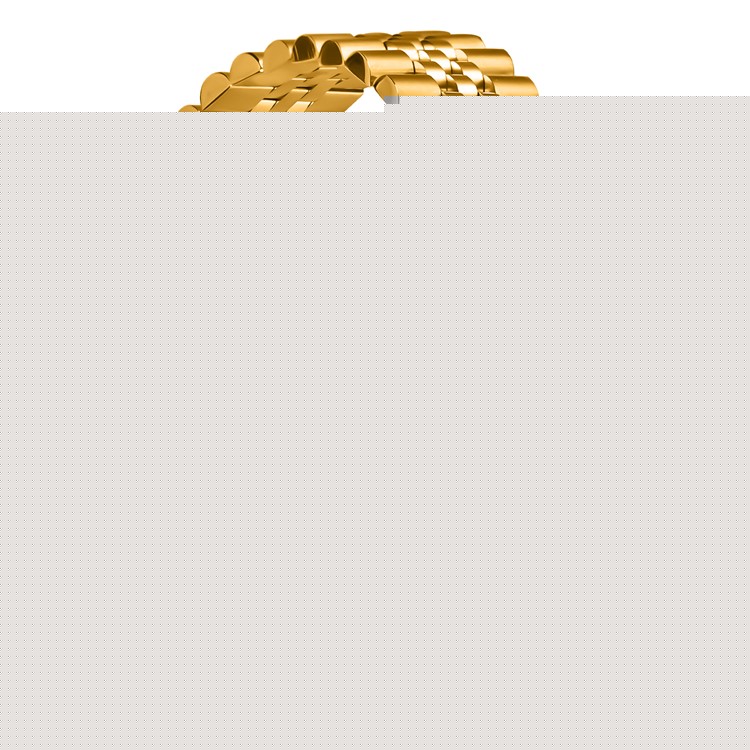 For Garmin Forerunner 255 Music Wrist Band 5-Bead Stainless Steel Butterfly Clasp Watch Strap - Gold