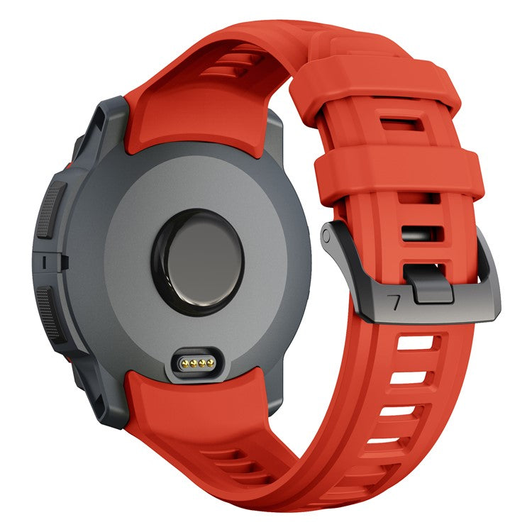 For Garmin Instinct 3 AMOLED 45mm / Instinct 3 Solar 45mm Smartwatch Band Breathable Sports Silicone Strap - Red