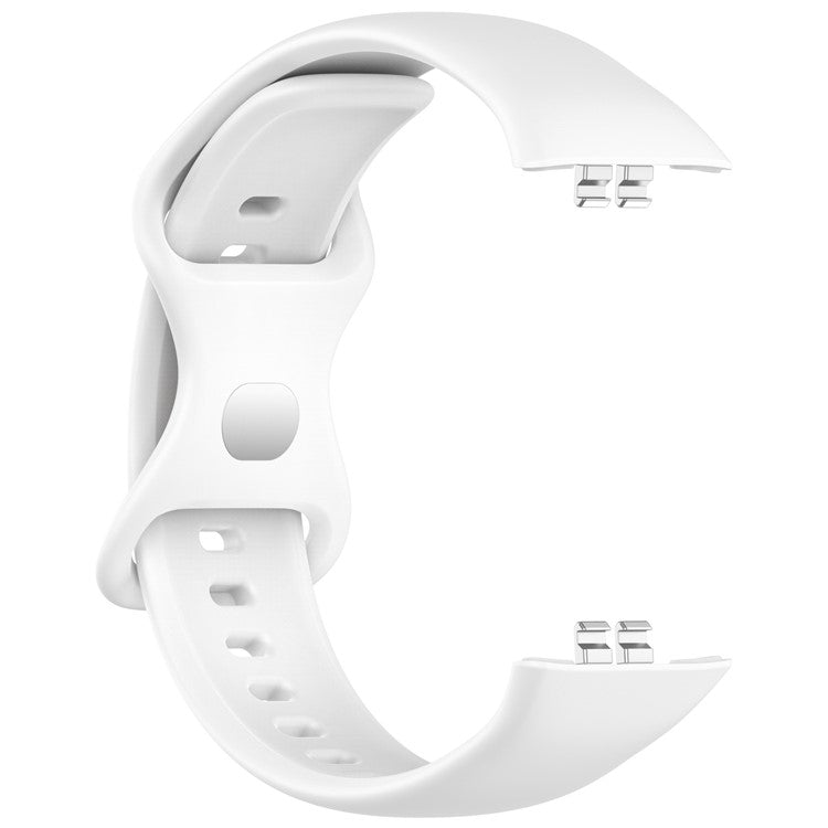 For Honor Choice ROSSINI 2i Silicone Watch Strap Reverse Buckle Sports Wrist Band - White