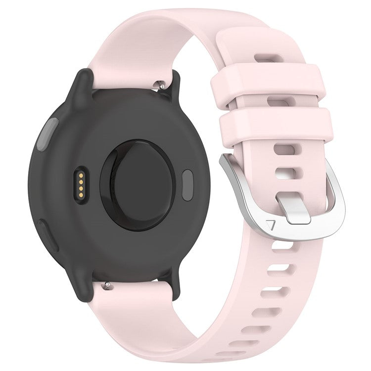For Garmin Approach S50 Smartwatch Band 20mm Adjustable Sports Silicone Strap - Light Pink
