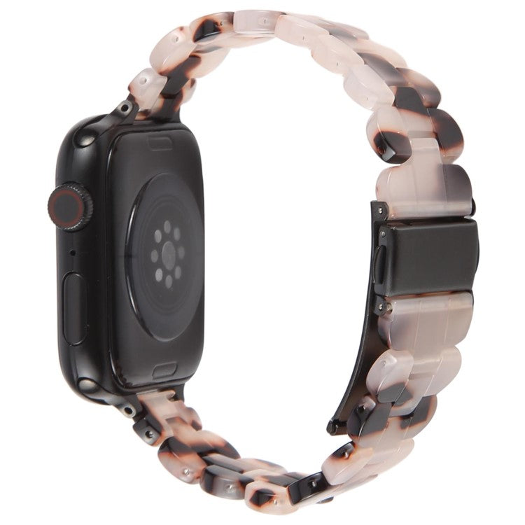 12mm Resin Watch Strap for Apple Watch Series 10 Ultra 9 8 7 SE 6 5 4 3 2 1 46mm 49mm 45mm 44mm 42mm Replacement Slim Wrist Band - Light Grey