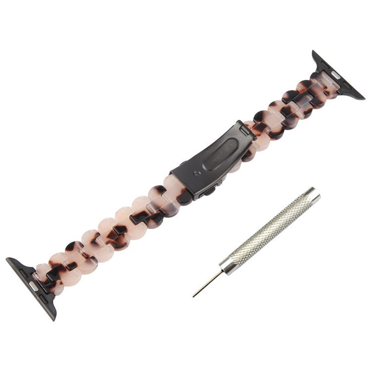 12mm Resin Watch Strap for Apple Watch Series 10 Ultra 9 8 7 SE 6 5 4 3 2 1 46mm 49mm 45mm 44mm 42mm Replacement Slim Wrist Band - Light Grey