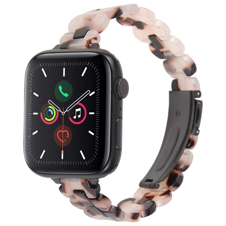 12mm Resin Watch Strap for Apple Watch Series 10 Ultra 9 8 7 SE 6 5 4 3 2 1 46mm 49mm 45mm 44mm 42mm Replacement Slim Wrist Band - Light Grey