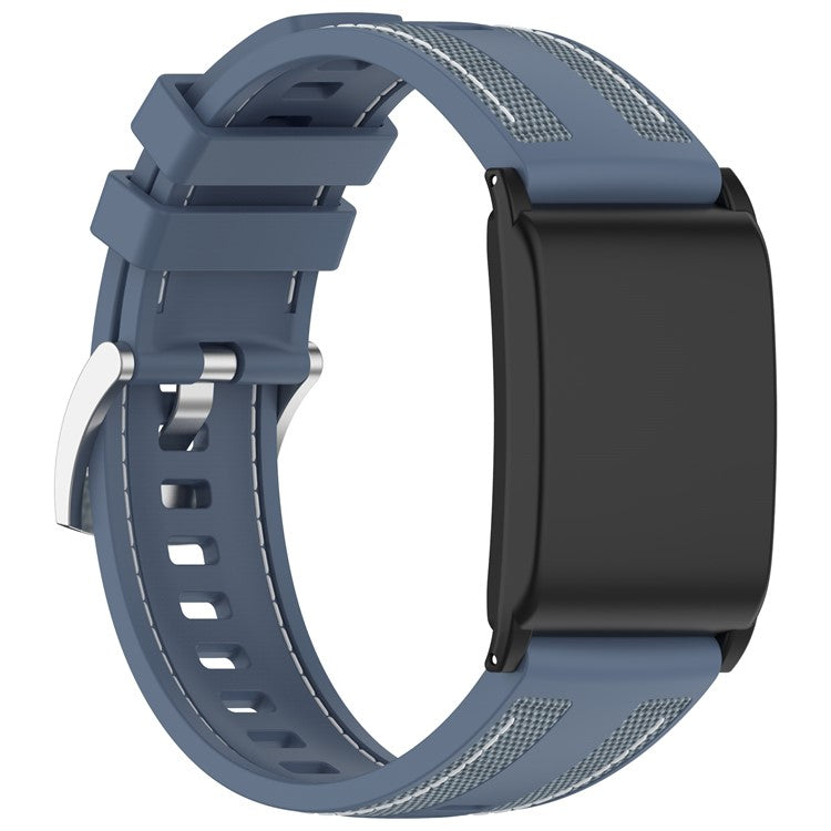 For WHOOP 4.0 Fitness Tracker Wrist Strap Silicone Nylon Replacement Band with Protective Case - Baby Blue