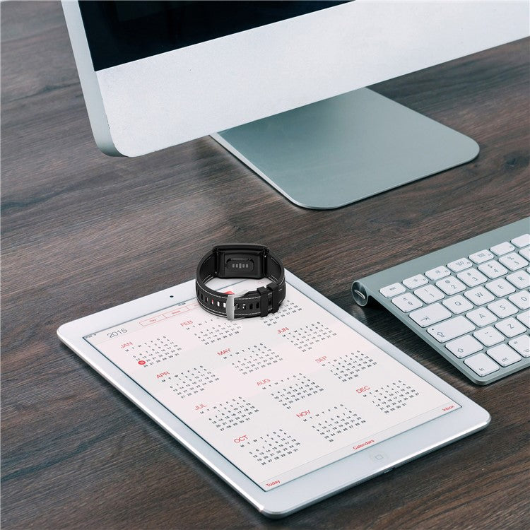 For WHOOP 4.0 Fitness Tracker Wrist Strap Silicone Nylon Replacement Band with Protective Case - Baby Blue