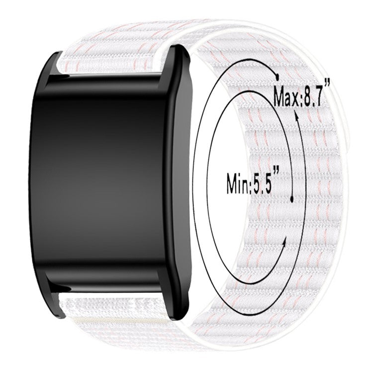 For WHOOP 4.0 Stylish Nylon Wrist Strap Magic Tape Loop Band with Protective Case - Grey