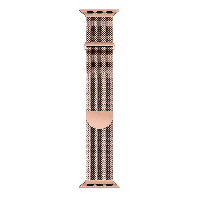 Magnetic Strap for Apple Watch Series 10 Ultra 9 8 7 SE 6 5 4 3 2 1 46mm 49mm 45mm 44mm 42mm Milanese Smart Watch Band - Rose Gold
