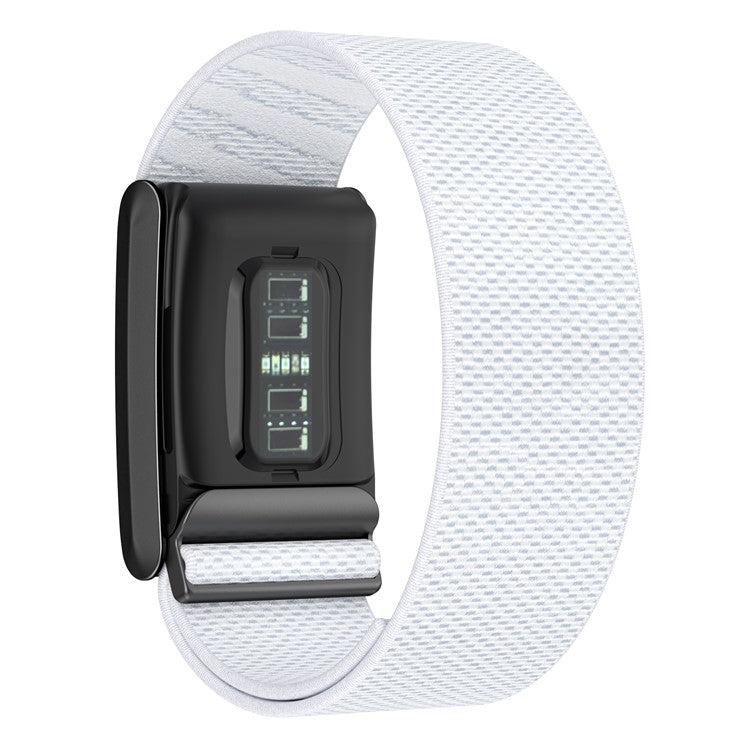 KALEBOL For WHOOP 4.0 Watch Strap Twill Elastic Nylon Woven Wrist Band - White