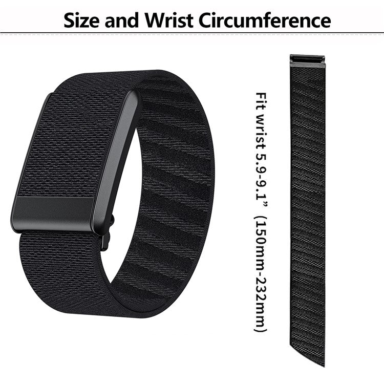 KALEBOL For WHOOP 4.0 Watch Strap Twill Elastic Nylon Woven Wrist Band - White