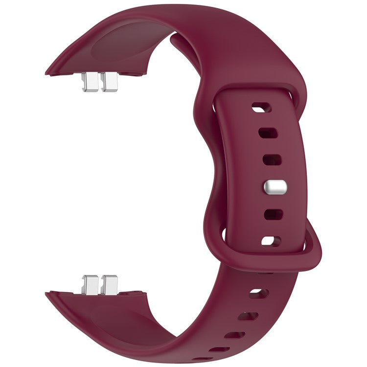 KALEBOL For Honor Choice ROSSINI 2i Watch Strap Adjustable Silicone Breathable Wrist Band - Wine Red
