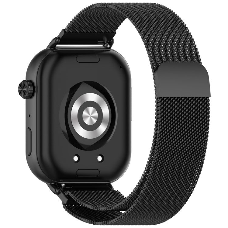 KALEBOL For Honor Choice ROSSINI 2i Watch Strap Magnetic Buckle Milanese Stainless Steel Wrist Band - Black